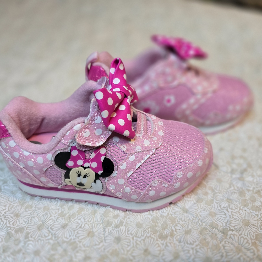 Pink Minnie Mouse Kids Shoes
